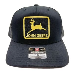 JD Tractors John Deere Embroidered Patch Flat Bill Trucker Mesh Farming Machiner